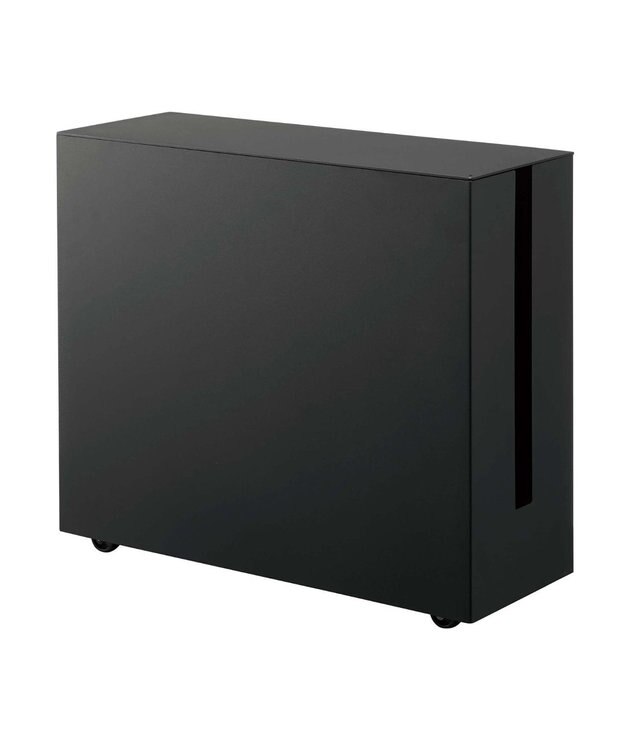 tower キャスター付きケーブル収納ラック タワー ブラック ブラック