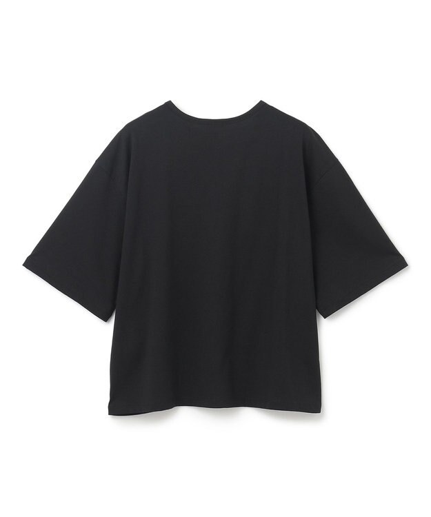 JOSEPH 【洗える】ロイヤルコットン　デザインTEE Black