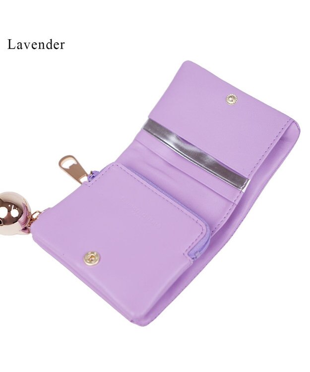 tsumori chisato CARRY キラネコ　ミニ財布　2つ折り財布 ラベンダー