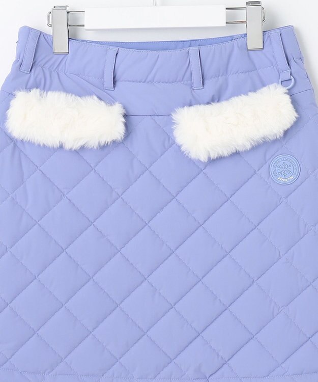 23区GOLF レディな防寒アイテム【WOMEN】ダイヤキルト 中綿スカート 保温性◎寒い朝に最適 ふじ色系