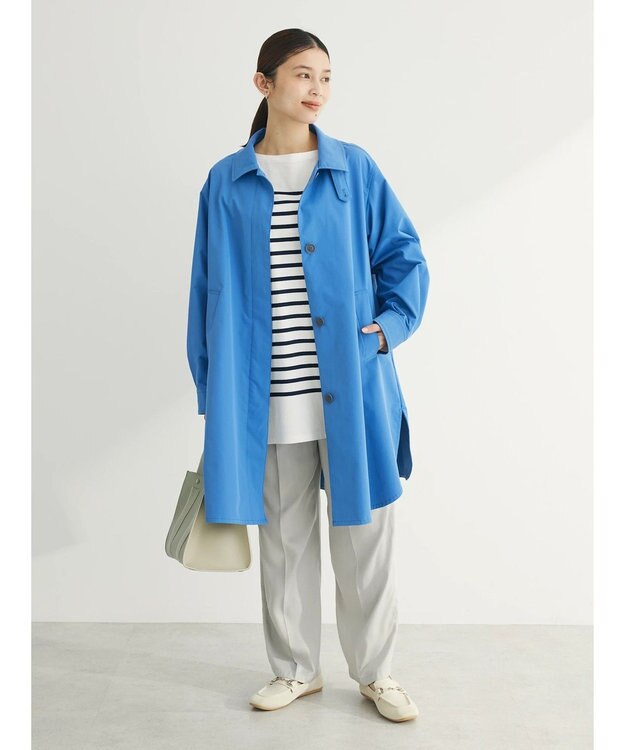 Green Parks つやサテンイージーパンツ Light Gray