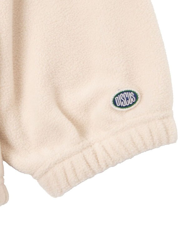 WEGO DISCUSフリースハーフジップPO ホワイトアイボリー