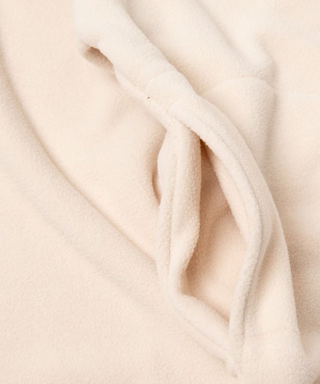 WEGO DISCUSフリースハーフジップPO ホワイトアイボリー