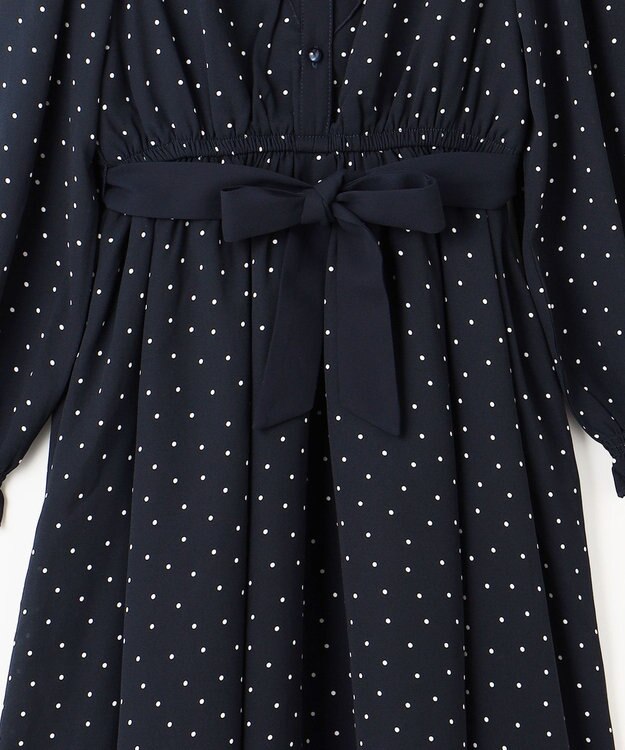 組曲 KIDS 【150-160cm】キャサリンドット ワンピース ネイビー系5