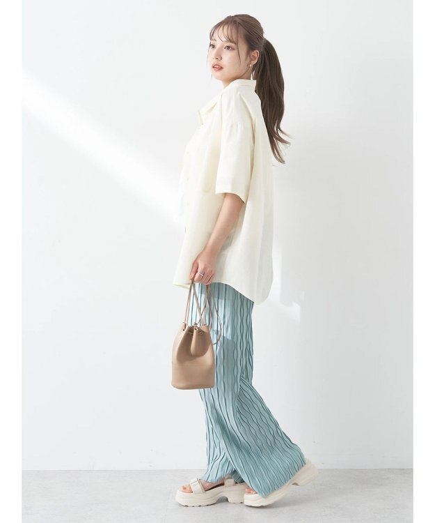 earth music&ecology リラックスセルフカットパンツ Mint