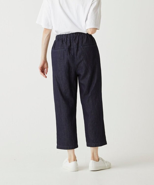 caqu FS linen cropped tapered pants クロップド丈 リネンイージーパンツ rinse