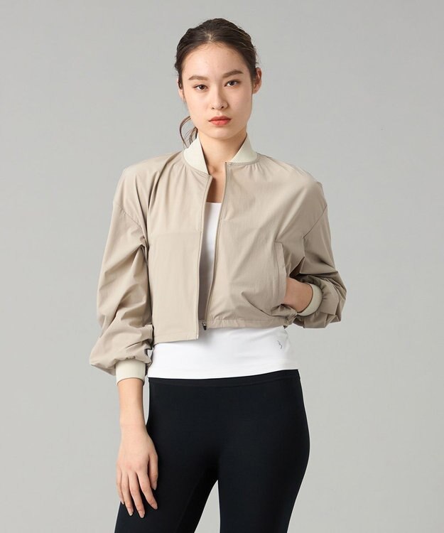 Chacott Chacott BALANCE UVケアタフタジップジャケット グレージュ