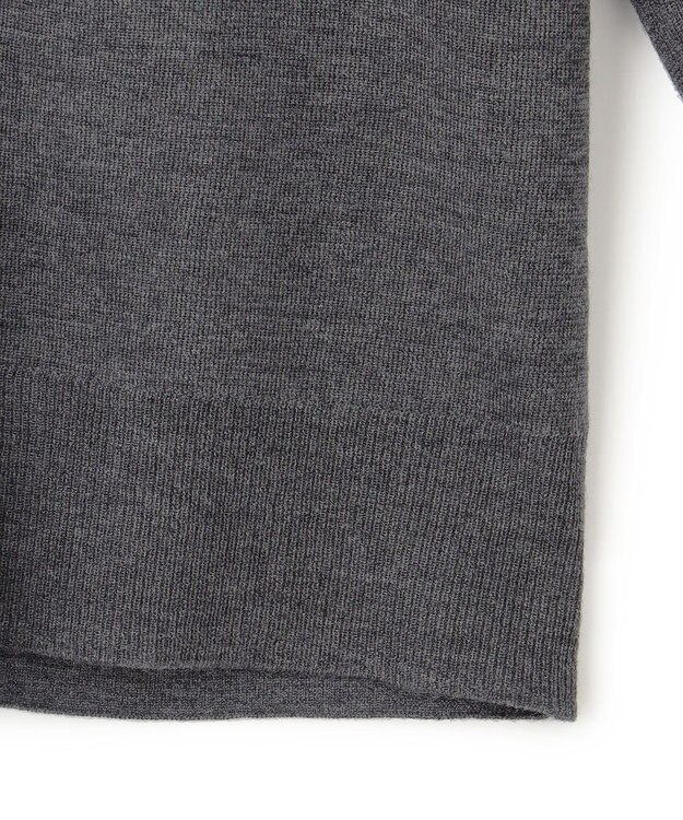 ICB 【洗える】エクストラファインメリノ カーディガン ミディアムグレー系