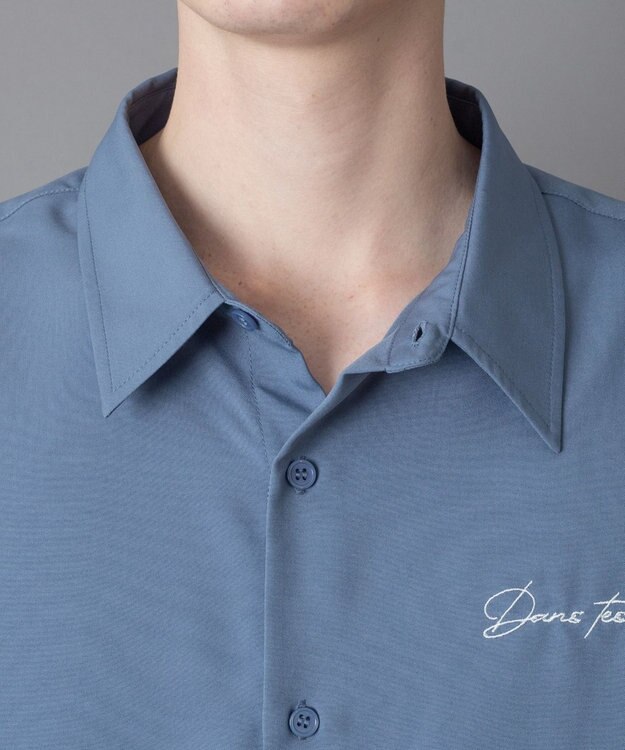 WEGO ワンポイントルーズシャツ（LS） ブルーその他