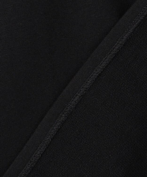 組曲 【先行予約】フレンチテリー 刺繍襟 ペプラムカットソー ブラック系