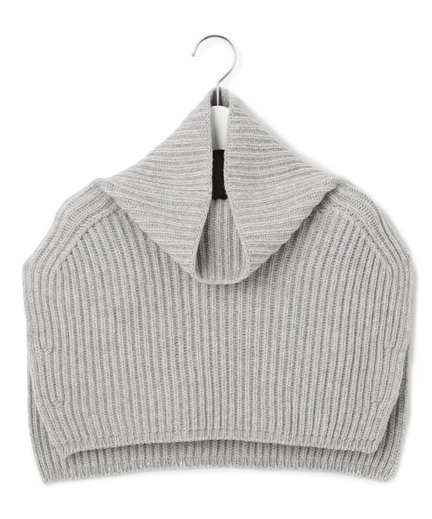 23区 【洗える】カシミヤブレンド ニット ネックウォーマー ライトグレー系