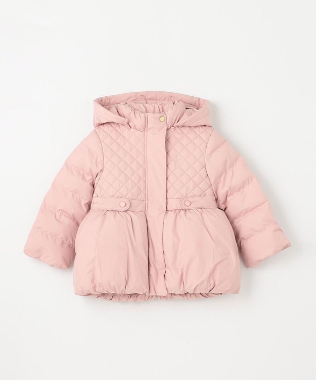 組曲 KIDS 【110-140cm】キルティング 中綿コート ピンク系