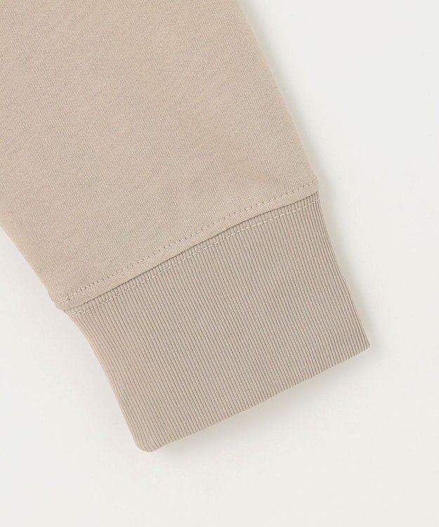 ANY L 【洗濯機可】チビロゴロングスリーブＴシャツ ベージュ