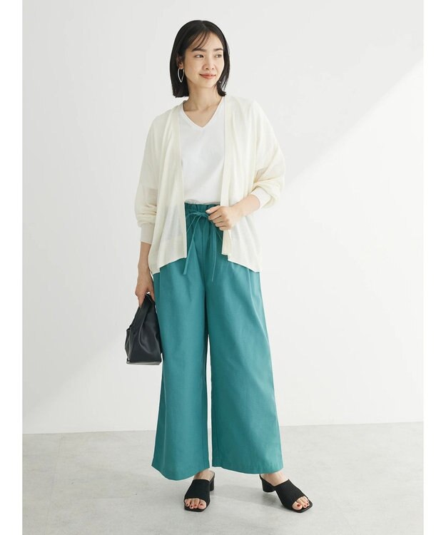 Green Parks 汗染み防止ＶネックＴシャツ Off White