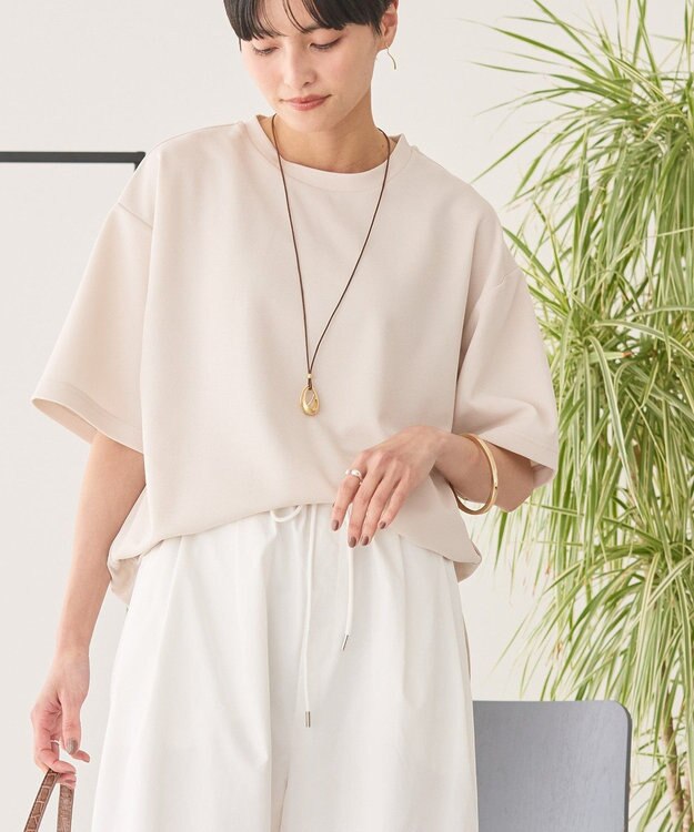 AMERICAN HOLIC ジョーゼットラウンドヘムトップス Light Beige