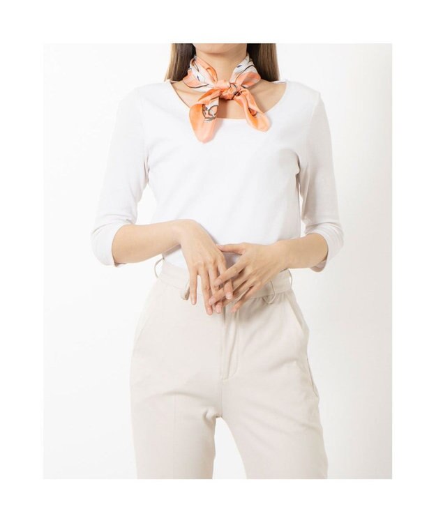 UNBILLION カカトゥ kakatoo / マリンガーランド柄シルクスカーフ ピンク