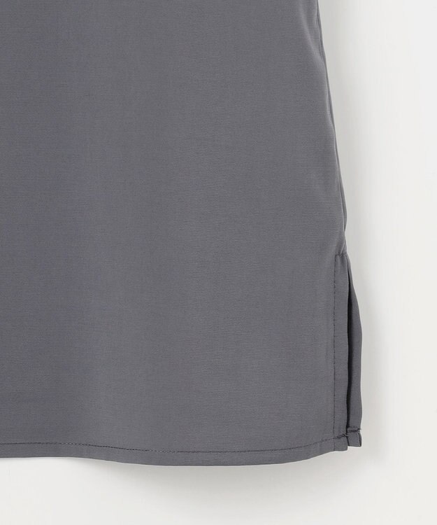 組曲 バウンディングシャーティング バンドカラーフリル ブラウス グレー系