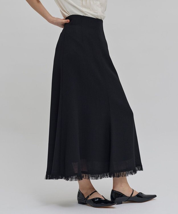 BEIGE， 【洗える】CANNET / フレアスカート Black