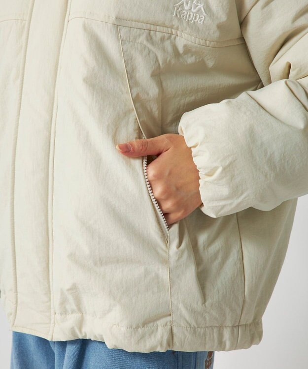 OP／FILA 【Kappa】中綿ブルゾン ユニセックス アイボリー