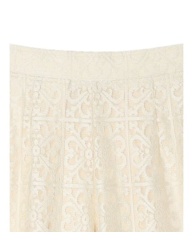 Green Parks 格子柄レースパンツ Light Beige