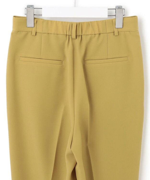 23区 【洗える】ポリエステルストレッチツイル テーパードパンツ イエロー系