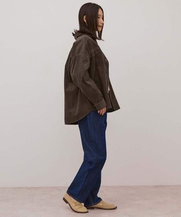 AMERICAN HOLIC コーデュロイCPOシャツジャケット Charcoal Gray