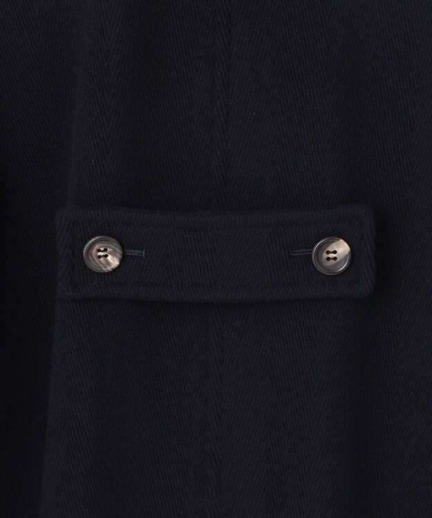 23区 ヘリンボーン ショート ピーコート ネイビー系