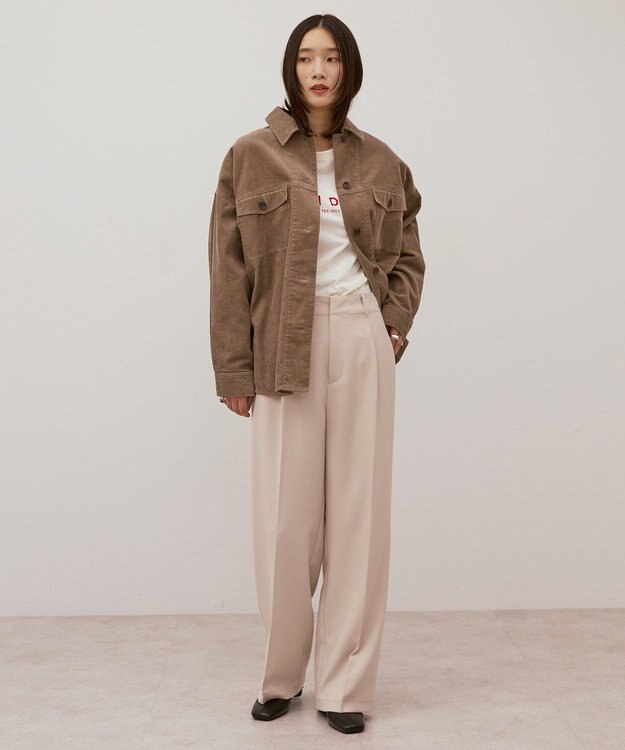 AMERICAN HOLIC コーデュロイCPOシャツジャケット Mocha