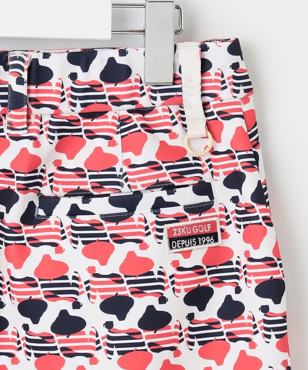 23区GOLF 【WOMEN】ＰＡＲＩＳ柄プリント ダンボール スカート ホワイト系5