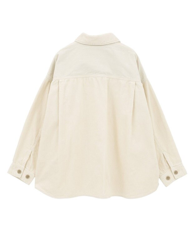 AMERICAN HOLIC コーデュロイCPOシャツジャケット Ivory