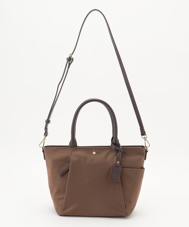 J.PRESS LADIES 【WEB限定】2wayナイロン Midium トート バッグ ブラウン系