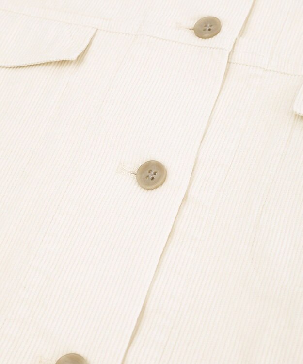 AMERICAN HOLIC コーデュロイCPOシャツジャケット Ivory