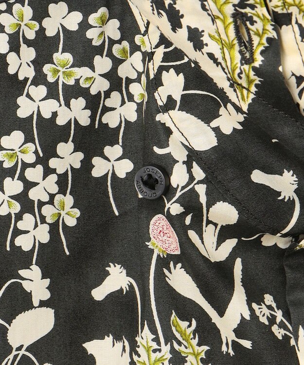 JOSEPH ABBOUD 【新作・英国・リバティ社】リバティタナローンプリント 半袖シャツ オリーブ系6