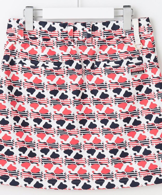 23区GOLF 【WOMEN】ＰＡＲＩＳ柄プリント ダンボール スカート ホワイト系5