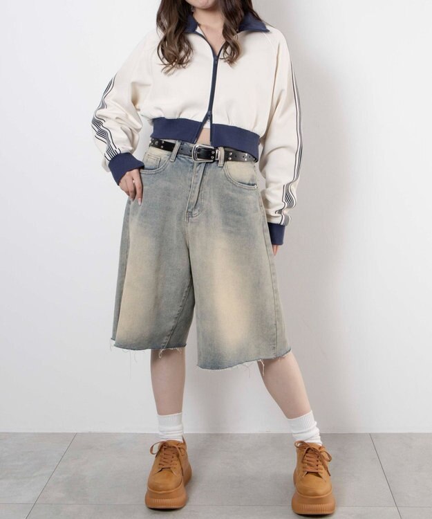 WEGO 厚底プラットフォームスニーカー キャメル