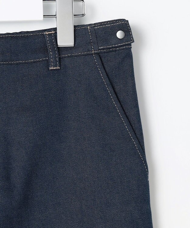 J.PRESS LADIES L 【WEB限定カラーあり】ハイパワーデニムツイル ワイドパンツ インディゴ系