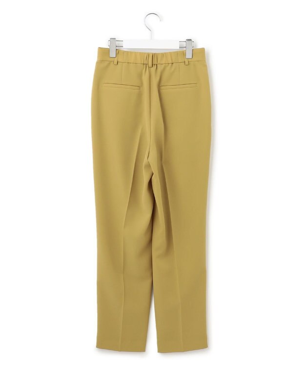 23区 【洗える】ポリエステルストレッチツイル テーパードパンツ イエロー系