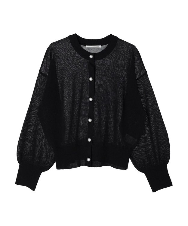 Green Parks ・ＥＬＥＮＣＡＲＥ　ＤＵＥ　パールボタンシアーカーデ Black