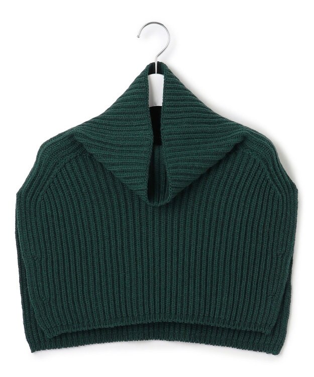 23区 【洗える】カシミヤブレンド ニット ネックウォーマー グリーン系