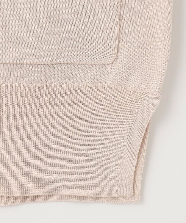 J.PRESS LADIES L 【洗える】シルキーレーヨンストレッチ Vネック カーディガン ベージュ系