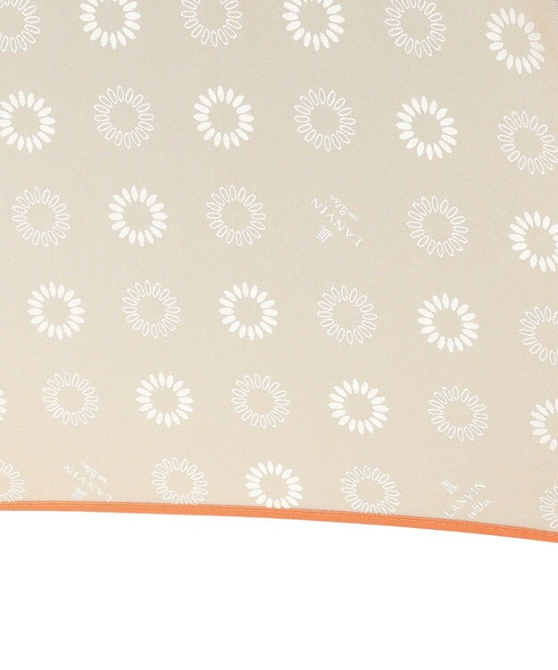 MOONBAT LANVIN en Bleu 長傘 ジャカード×パイピング ベージュ