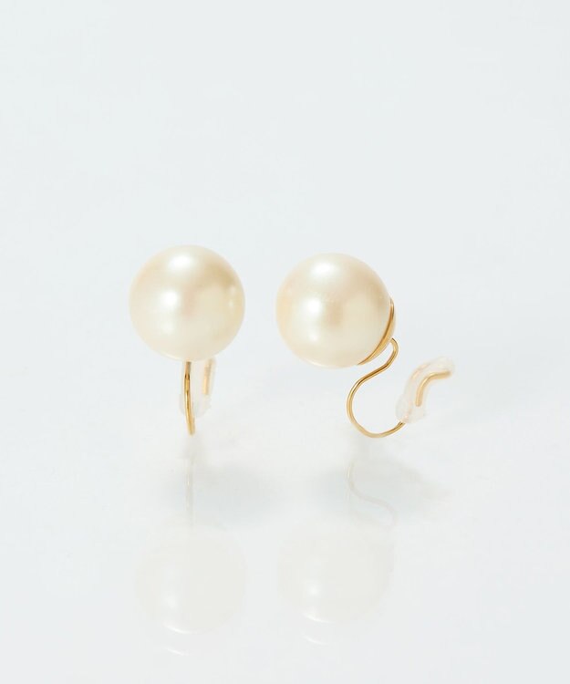 Phoebe 【痛くないシリーズ/金属アレルギー対応】パールリウムライトフィットイヤリング/一粒パール ホワイト