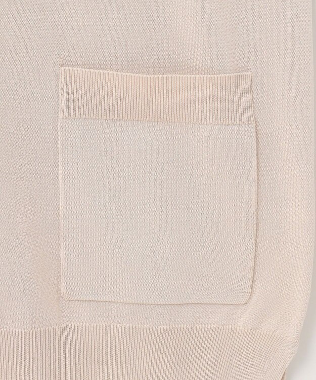 J.PRESS LADIES L 【洗える】シルキーレーヨンストレッチ Vネック カーディガン ベージュ系