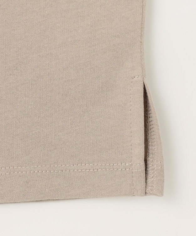 ANY L 【洗濯機可】チビロゴロングスリーブＴシャツ ベージュ