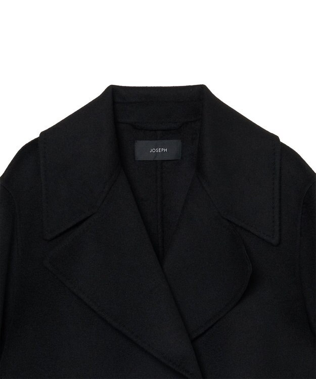 JOSEPH 【WEB＆OUTLET限定】ダブルフェイスウールキャッシュ ショートコート Black