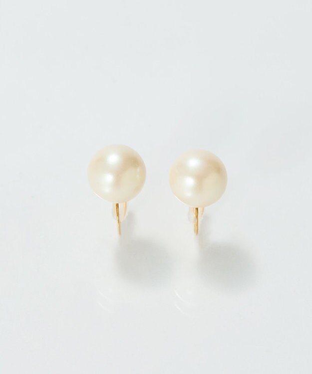 Phoebe 【痛くないシリーズ/金属アレルギー対応】パールリウムライトフィットイヤリング/一粒パール ホワイト