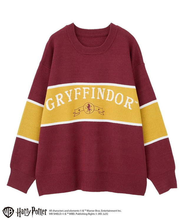 Green Parks ハリー・ポッター／ジャガードラインニット Red