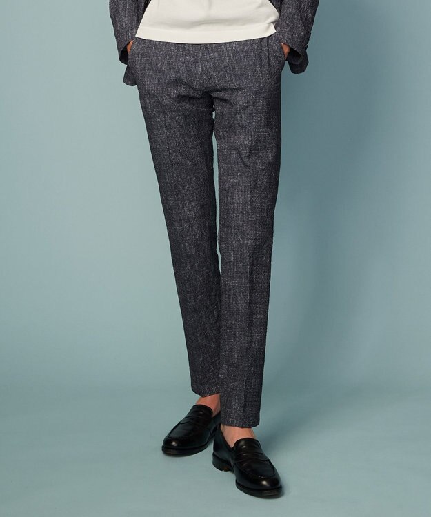 JOSEPH ABBOUD 【ウエストも伸びる！ストレッチ・洗える・軽量・防しわ・速乾・エコ撥水】ライトウェーブ パンツ グレー系1