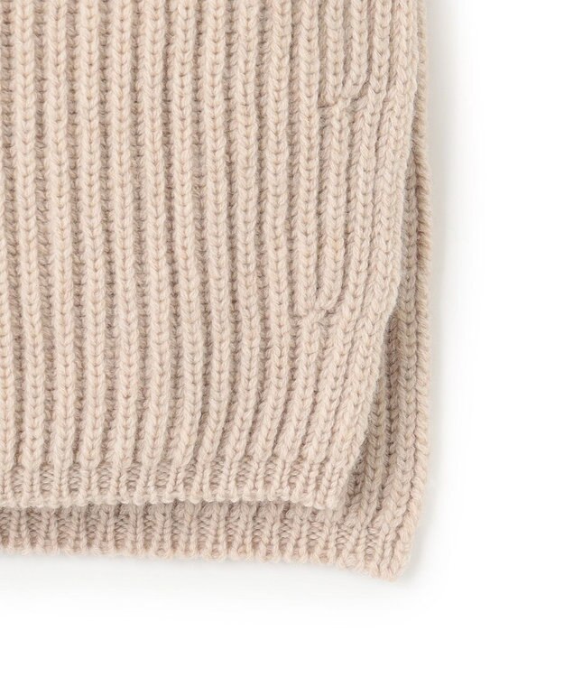 23区 【洗える】カシミヤブレンド ニット ネックウォーマー ベージュ系