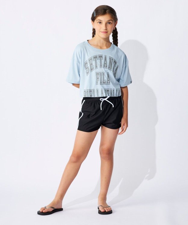 OP／FILA 【FILA】短丈Tシャツ付き3点セット水着 サックス